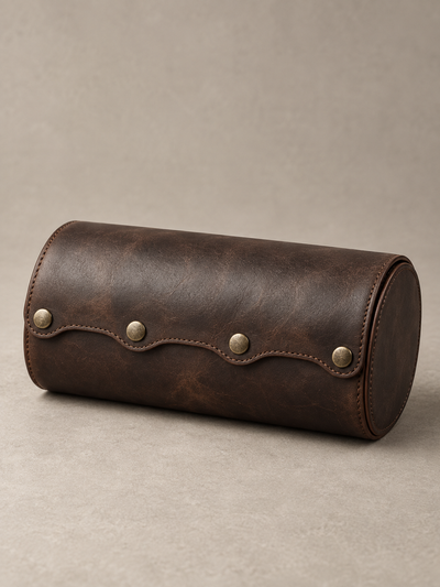 Étui de voyage 3 montres brun patiné Hadley — vue 2