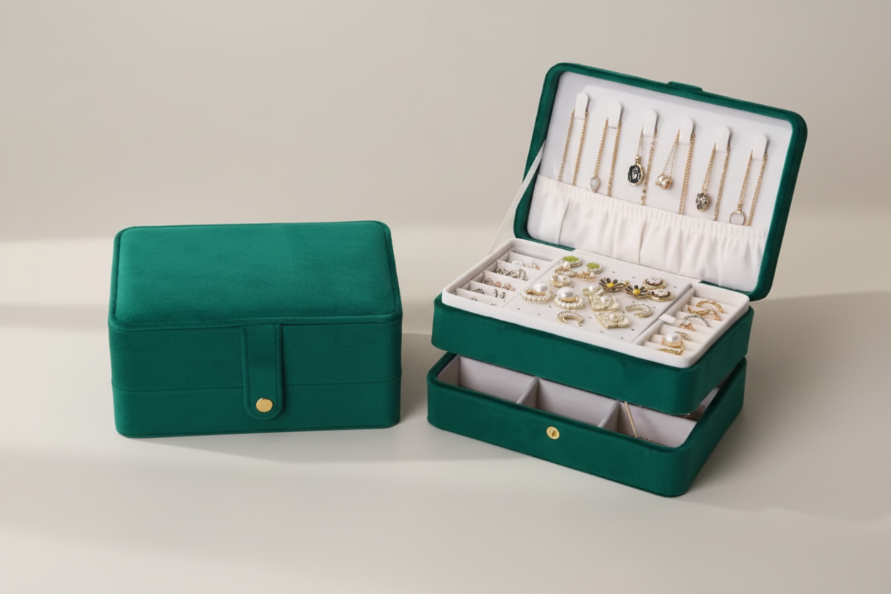 Boîte à bijoux de voyage — Compacte Cléophée Paris