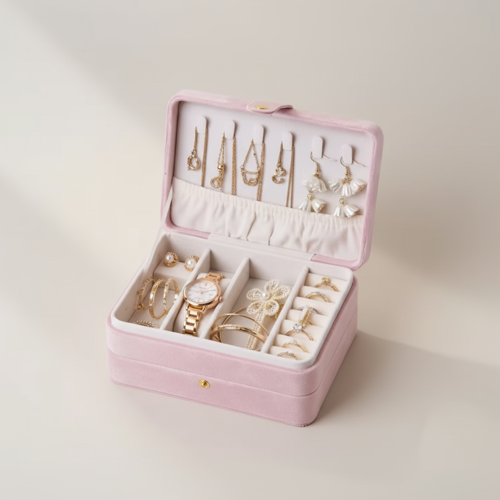 Boîte à bijoux de voyage — Compacte Cléophée Paris