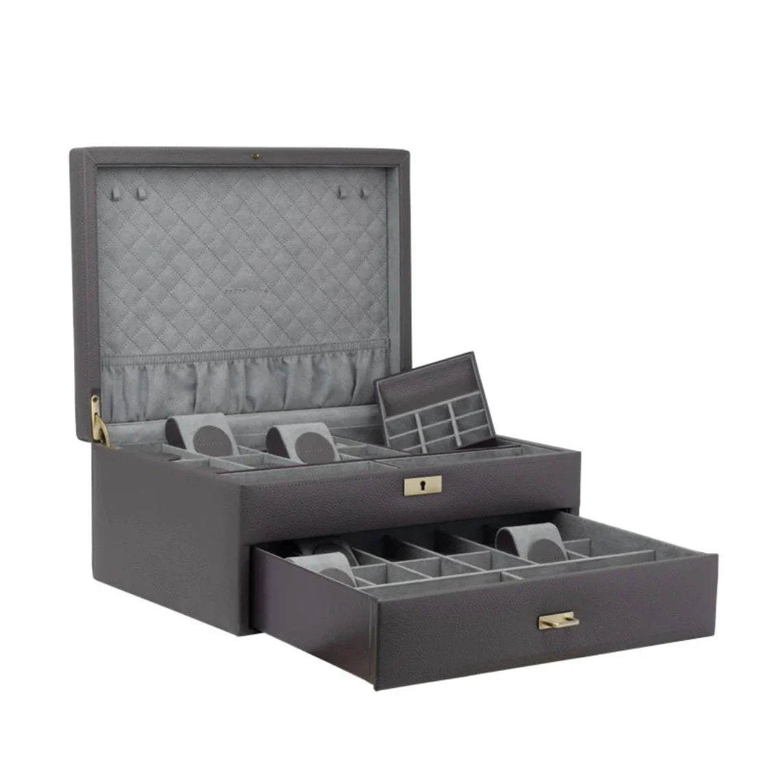Boîte à montres en cuir pleine fleur – 20 emplacements – Cléophée Paris