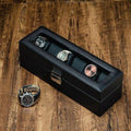 Coffret à montres en carbone noir – 6 emplacements – Cléophée Paris