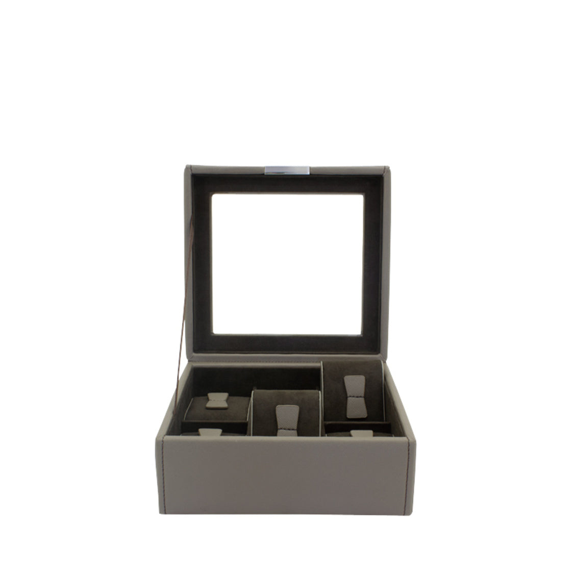 Boîte à montres grise – 4, 6 ou 10 emplacements – vue 7 – Cléophée Paris