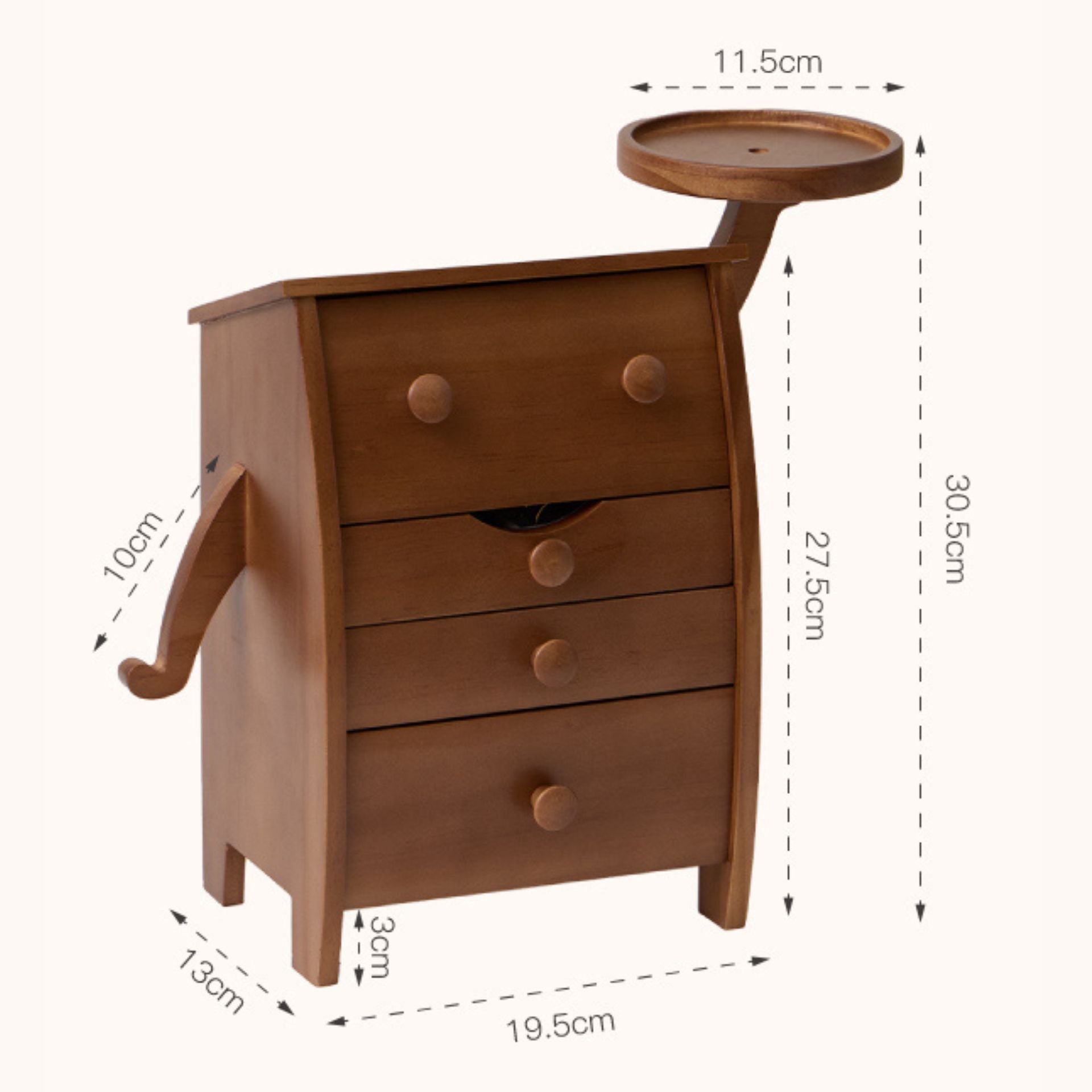 Boîte à bijoux en bois massif – Motif visage - Cléophée Paris