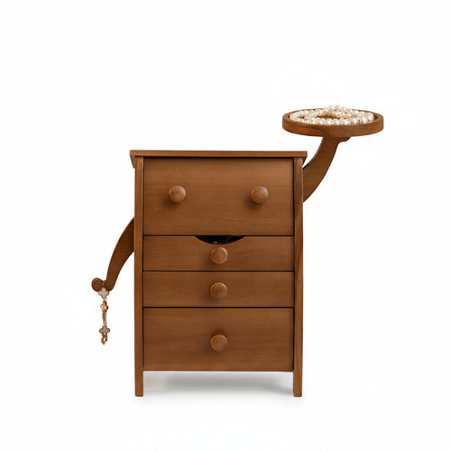 Boîte à bijoux en bois massif – Motif visage - Cléophée Paris