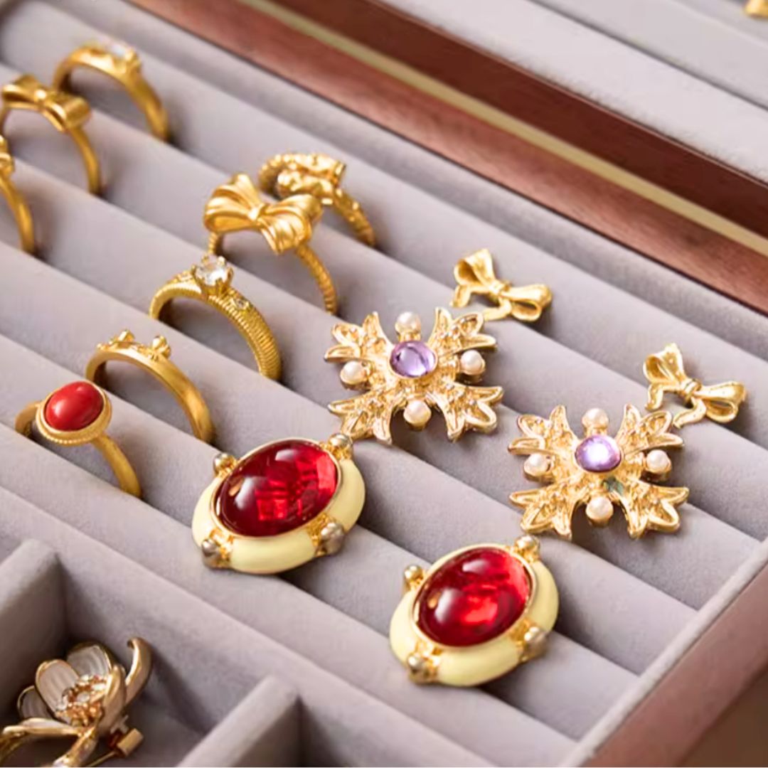 Boîte à Bijoux en Bois – Style Cabinet - Cléophée Paris