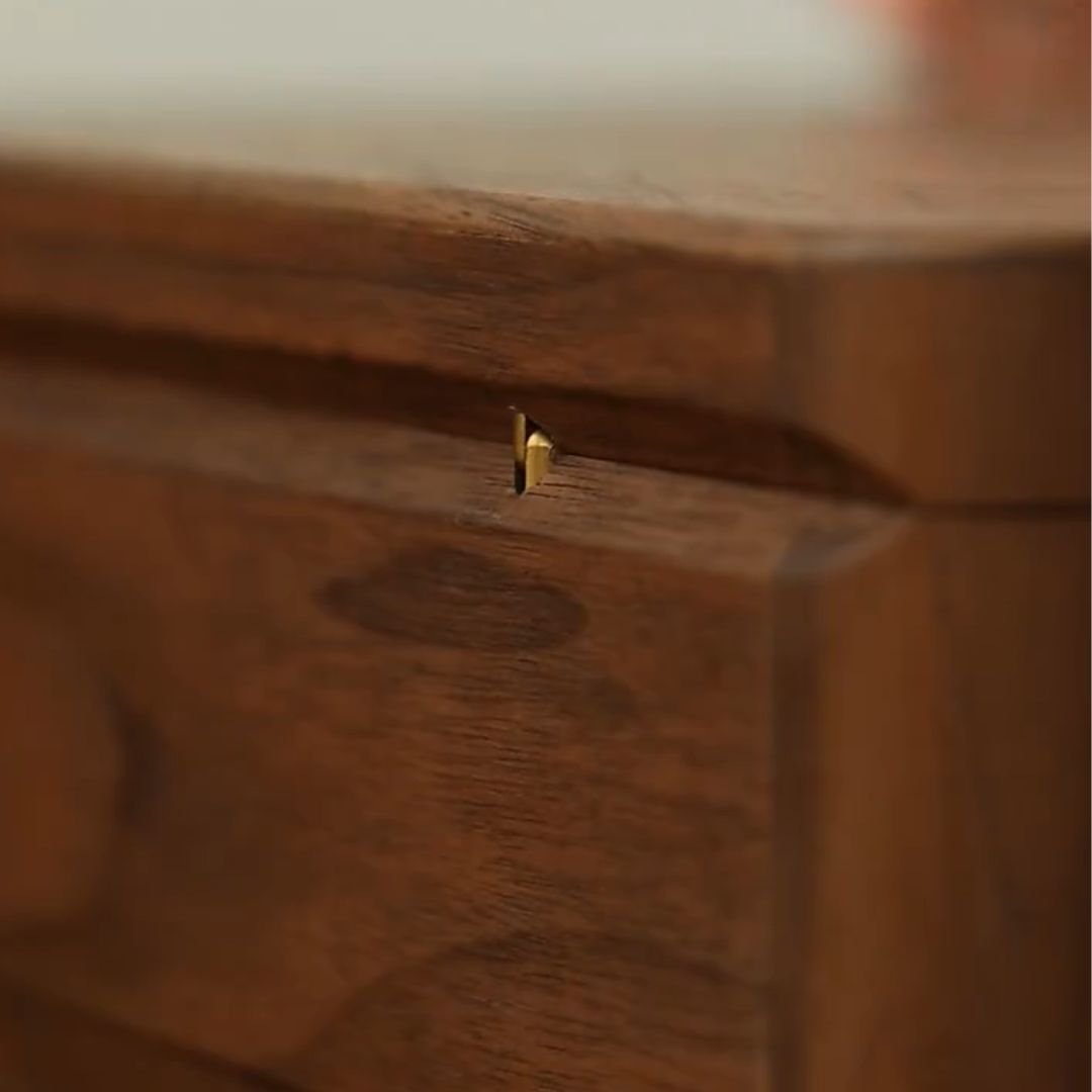 Boîte à bijoux en noyer massif – Fermeture magnétique ou serrure - Cléophée Paris