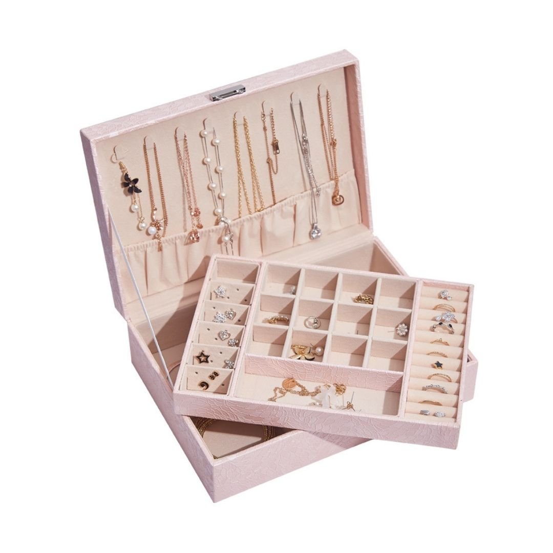 Boîte à bijoux Luvarie – 2 niveaux verrouillables - Cléophée Paris