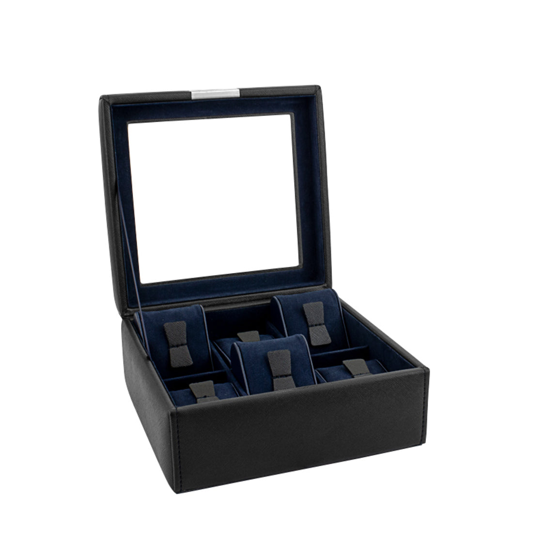 Boîte à montres bleu marine – 4, 6 ou 10 emplacements – vue 5 – Cléophée Paris