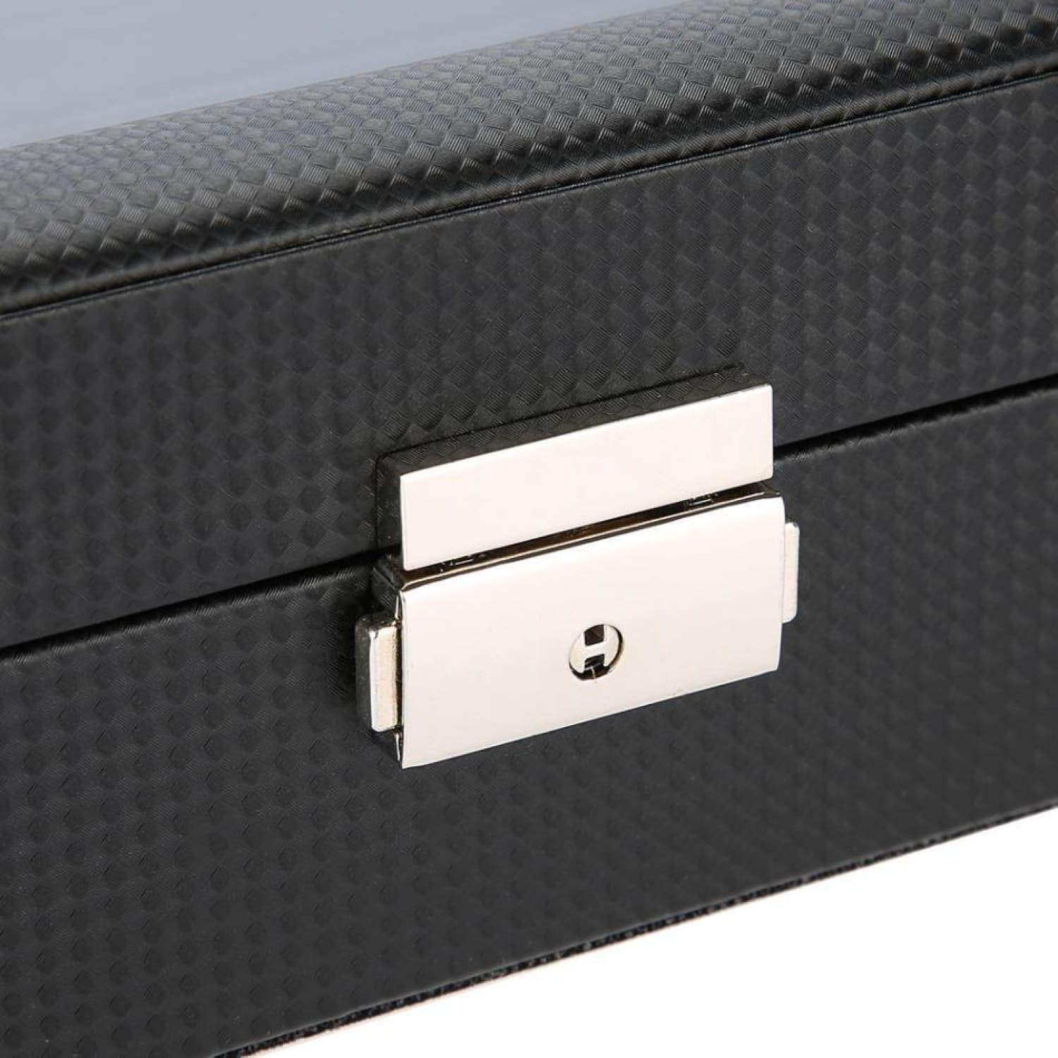 Coffret à montres en carbone noir – 6 emplacements – vue 4 – Cléophée Paris