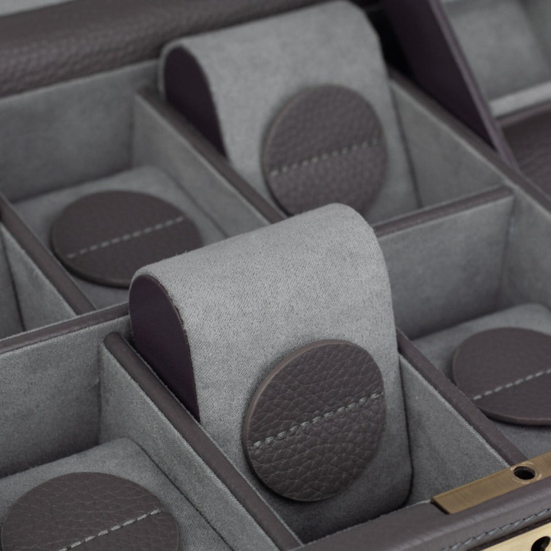 Boîte à montres en cuir pleine fleur – 8 emplacements – vue 7 – Cléophée Paris