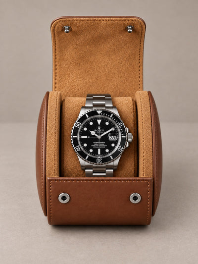 Étui de voyage 1 montre cognac Camden — vue 1