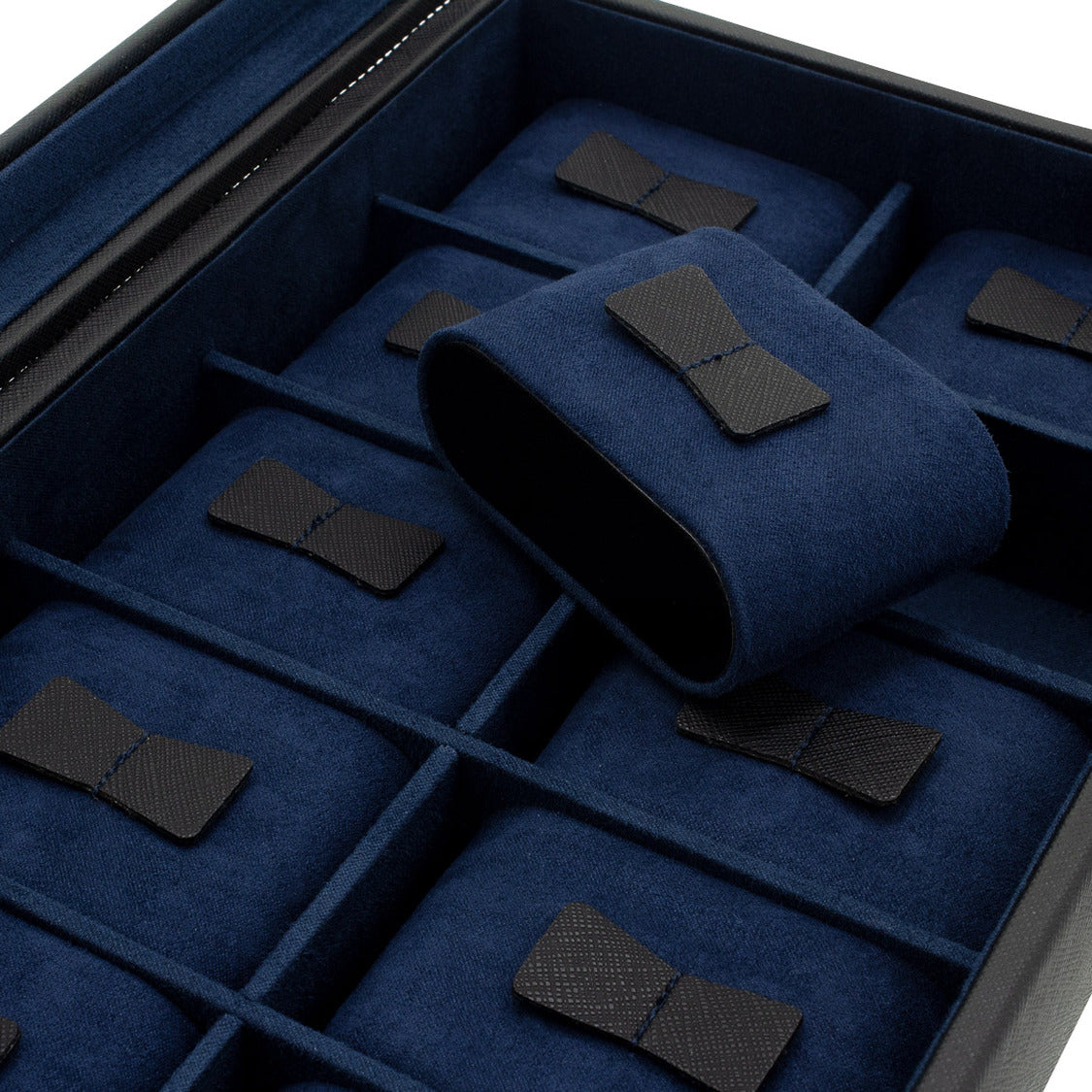 Boîte à montres bleu marine – 4, 6 ou 10 emplacements – vue 9 – Cléophée Paris