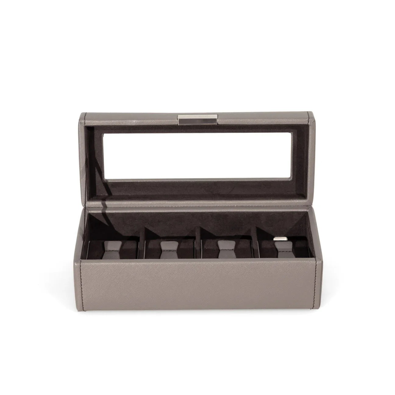 Boîte à montres grise – 4, 6 ou 10 emplacements – vue 2 – Cléophée Paris