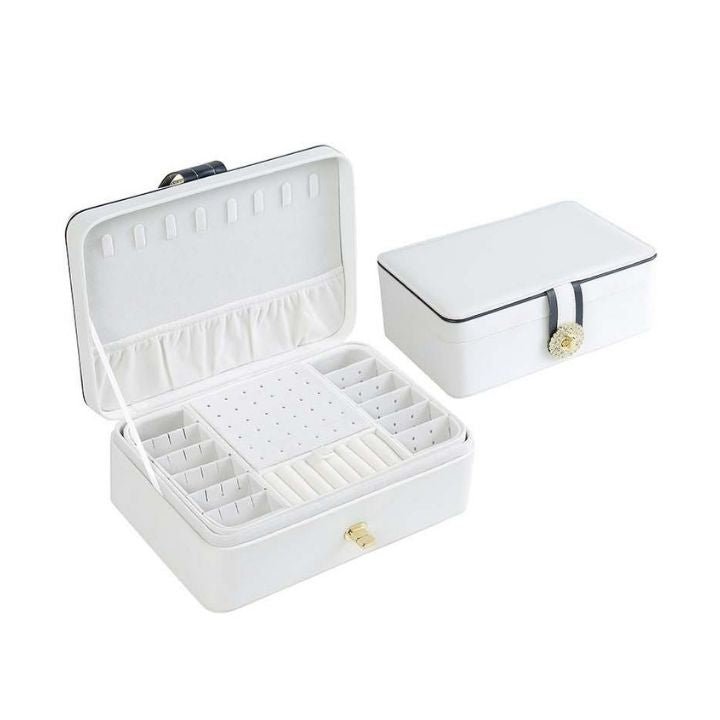 Coffret à Bijoux Parisienne – Double Niveau & Serrure de Sécurité - Cléophée Paris