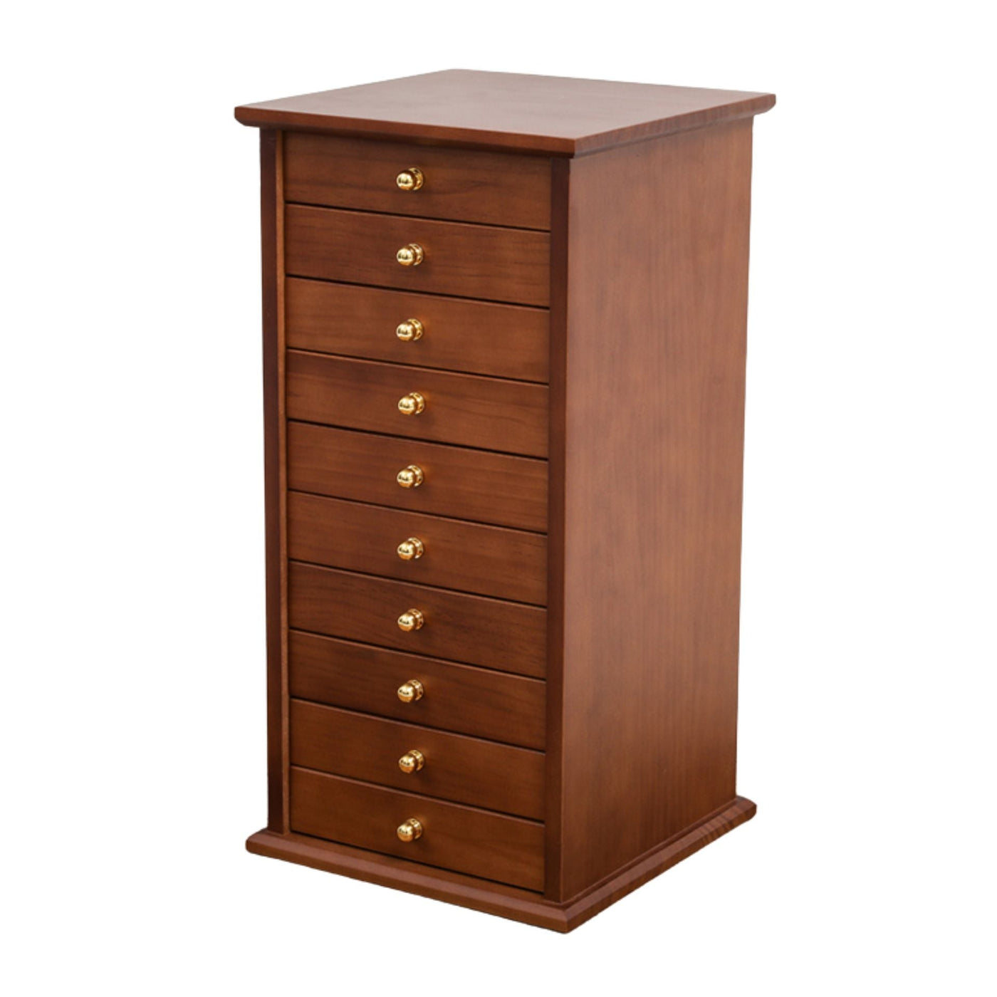 Coffret à Bijoux XL en Bois Massif – 10 Tiroirs - Cléophée Paris