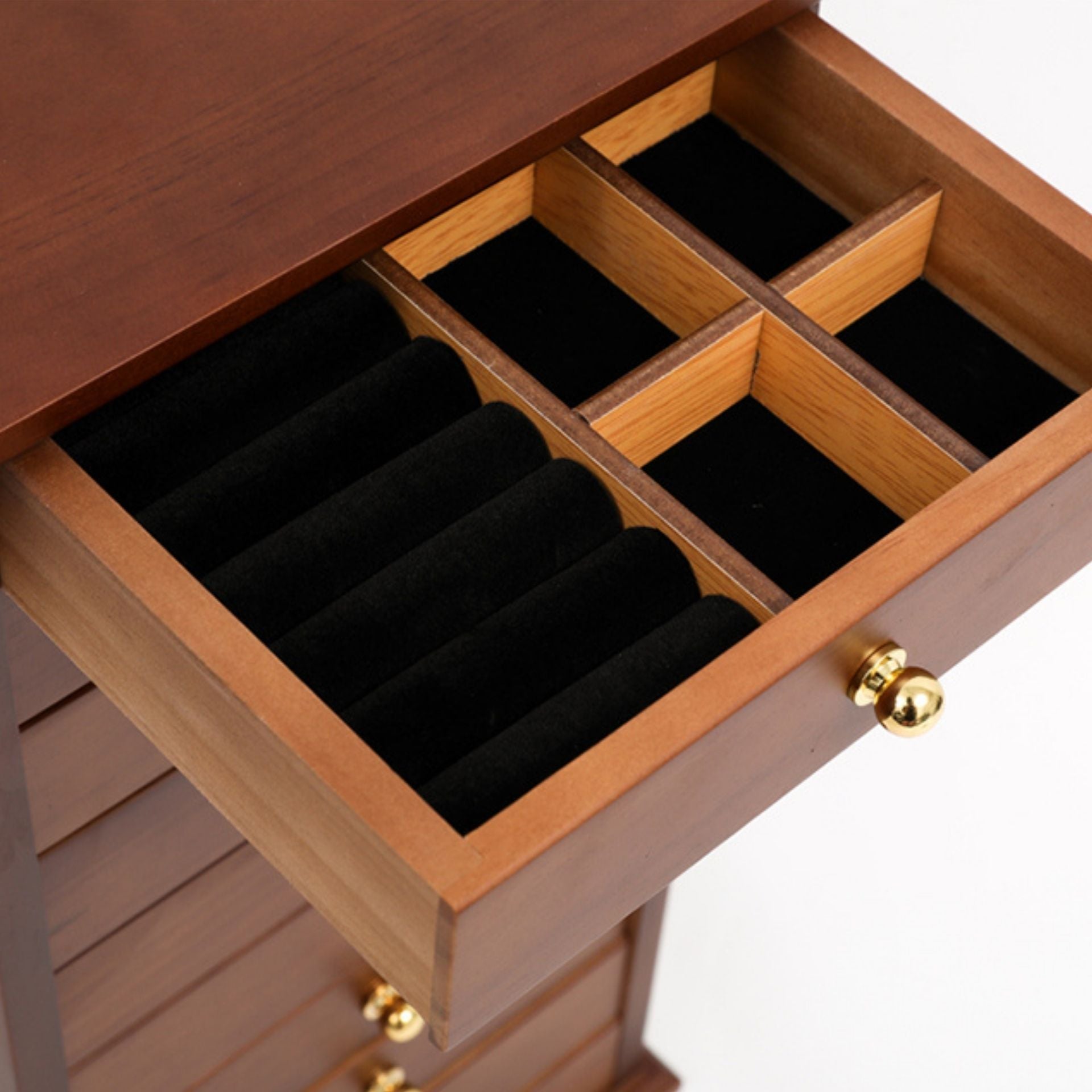 Coffret à Bijoux XL en Bois Massif – 10 Tiroirs - Cléophée Paris