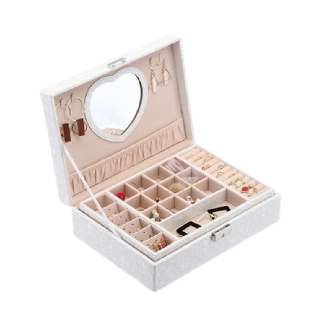 Coffret Bijoux Signature – Double Niveau & Plateau Amovible - Cléophée Paris