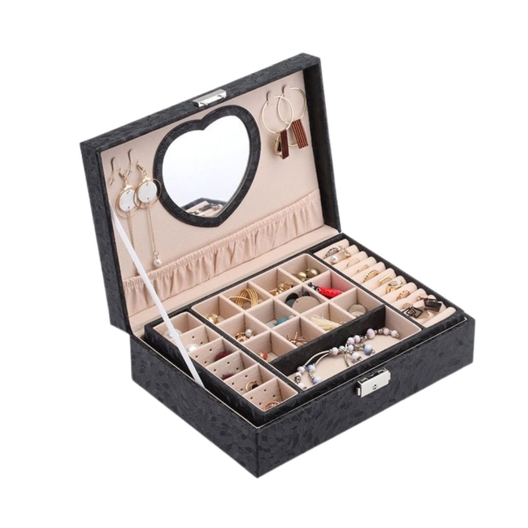 Coffret Bijoux Signature – Double Niveau & Plateau Amovible - Cléophée Paris