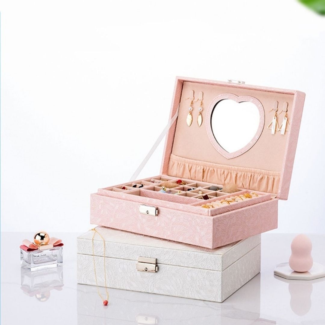 Coffret Bijoux Signature – Double Niveau & Plateau Amovible - Cléophée Paris
