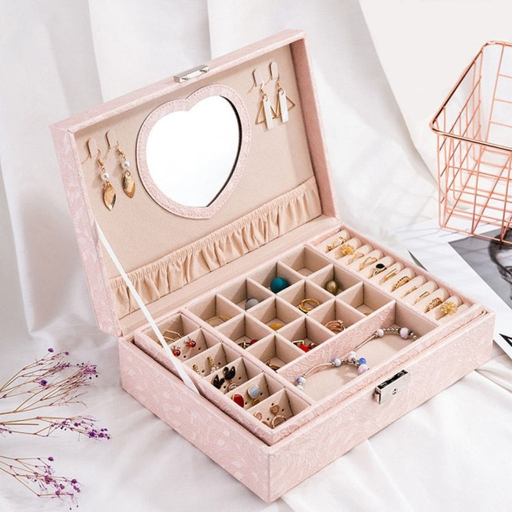 Coffret Bijoux Signature – Double Niveau & Plateau Amovible - Cléophée Paris