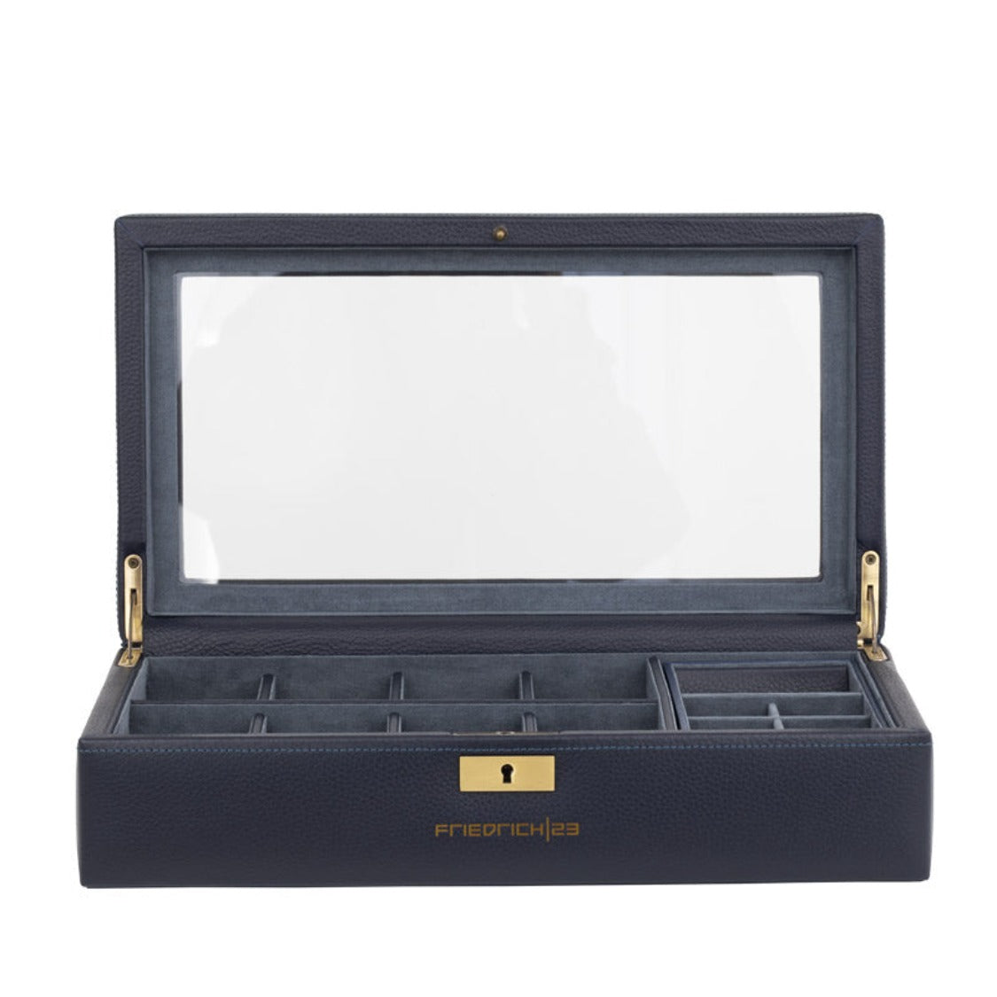 Boîte à montres en cuir pleine fleur – 8 emplacements – vue 4 – Cléophée Paris
