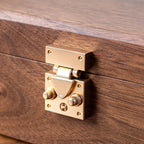 Coffret montres & bijoux en noyer massif – Format carré - Cléophée Paris