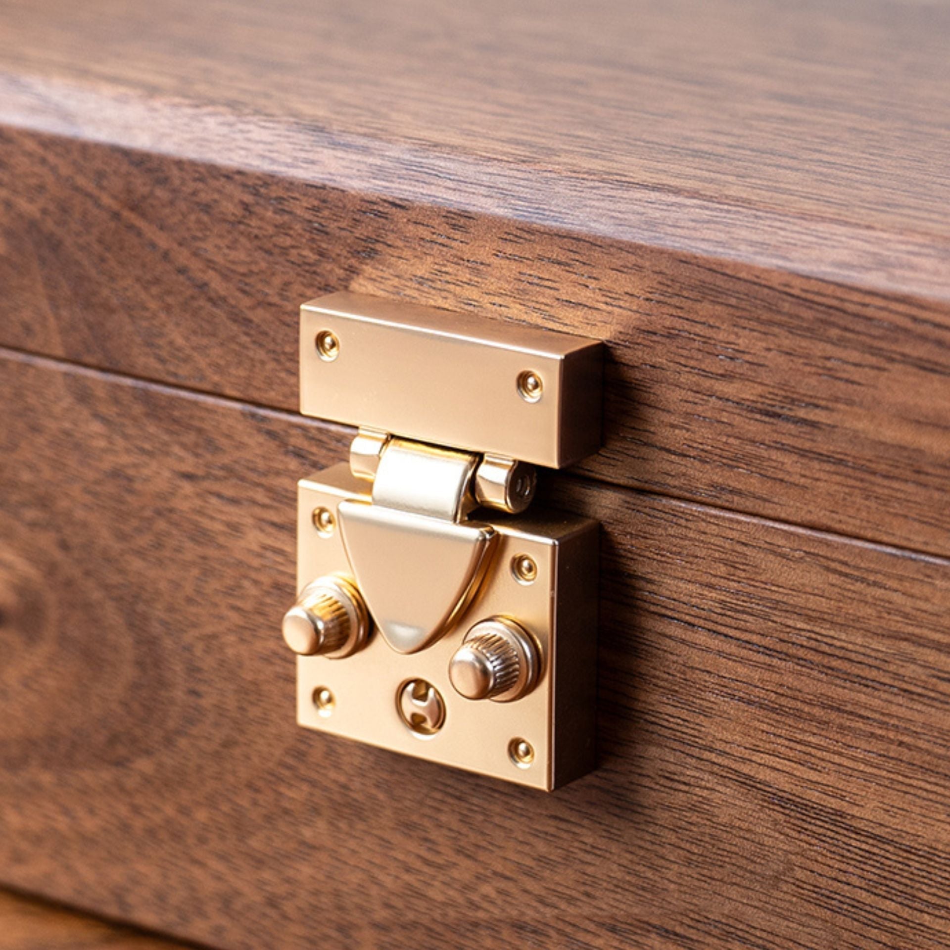 Coffret montres & bijoux en noyer massif – Format carré - Cléophée Paris