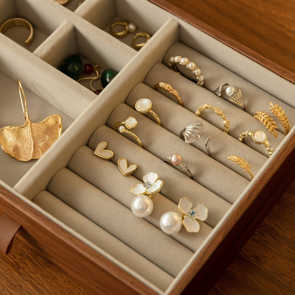 Coffret Oriental en Bois – 5 Tiroirs & Portes Latérales Verrouillables - Cléophée Paris