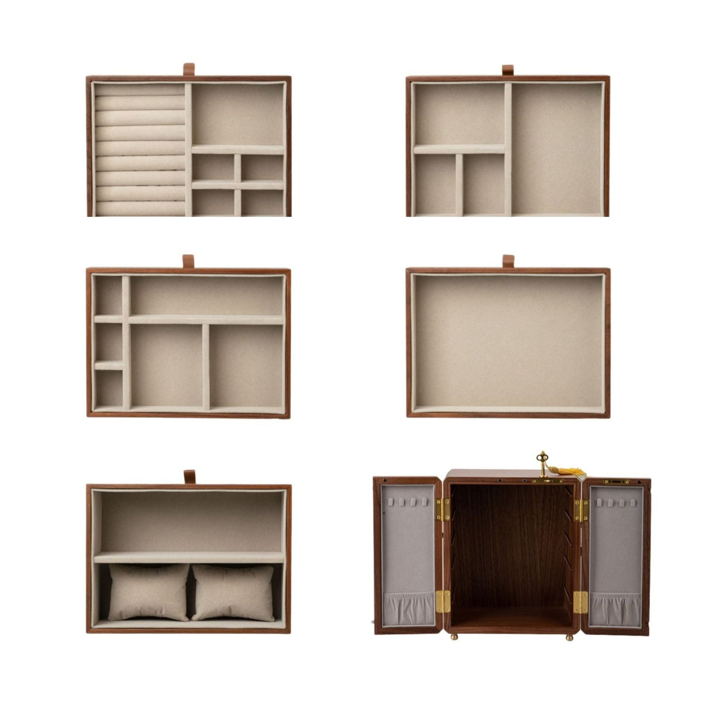 Coffret Oriental en Bois – 5 Tiroirs & Portes Latérales Verrouillables - Cléophée Paris