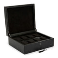 Coffret à montres noir intense – 8, 10 ou 15 emplacements | Wolf 1834 British Racing – Cléophée Paris