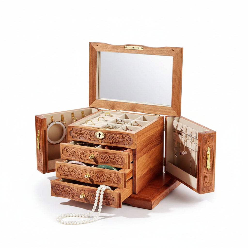 Coffret Sculpté Orient – Bois Précieux - Cléophée Paris