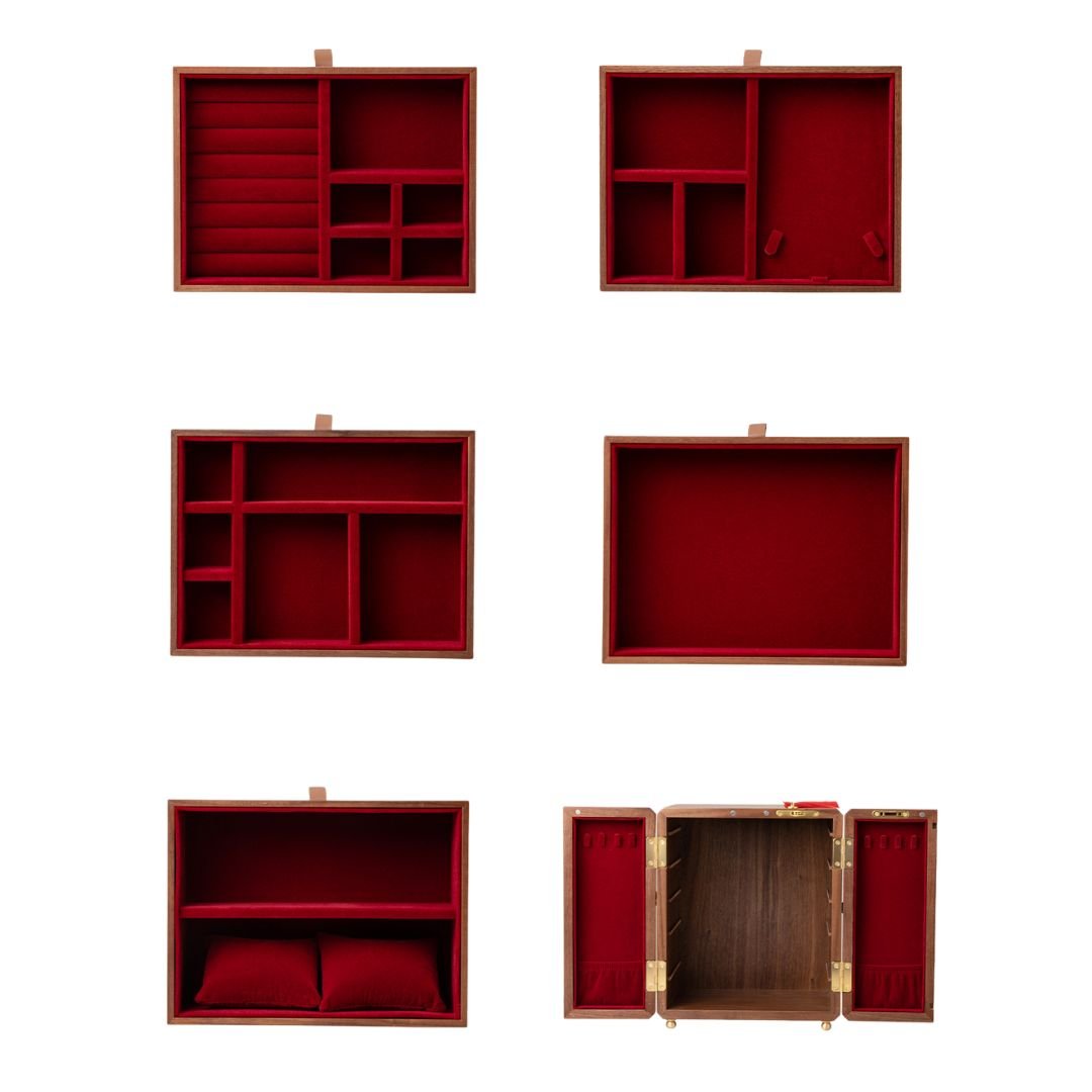 Coffret thème mariage asie – 5 tiroirs & porte verrouillable - Cléophée Paris