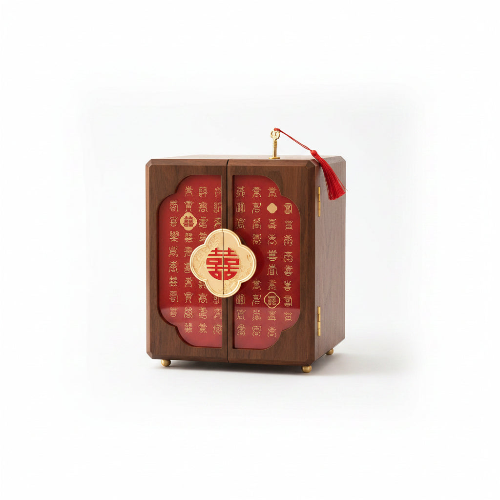 Coffret thème mariage asie – 5 tiroirs & porte verrouillable - Cléophée Paris