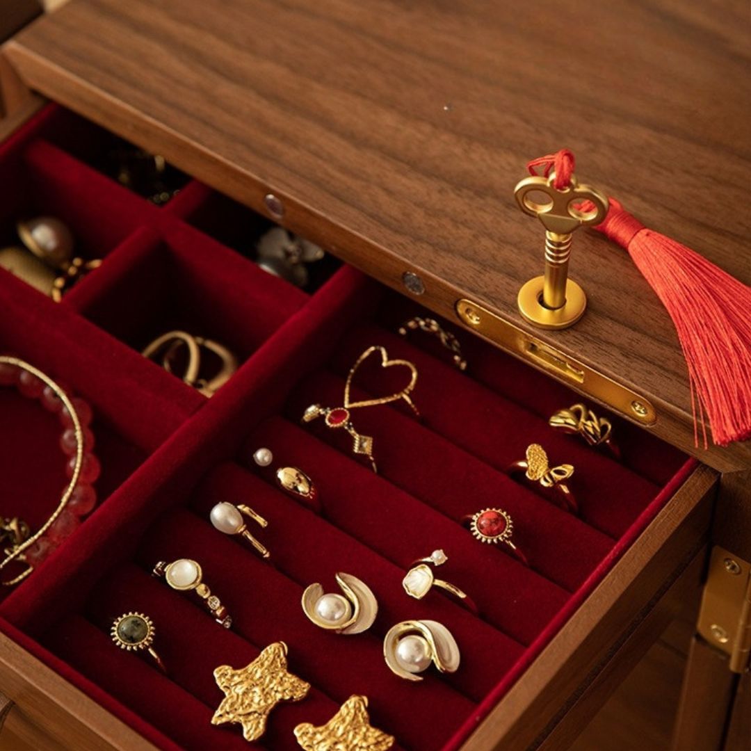 Coffret thème mariage asie – 5 tiroirs & porte verrouillable - Cléophée Paris