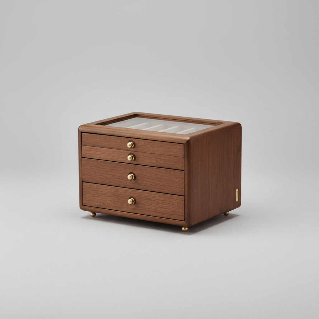 Coffret vitré – 3 ou 4 niveaux - Cléophée Paris