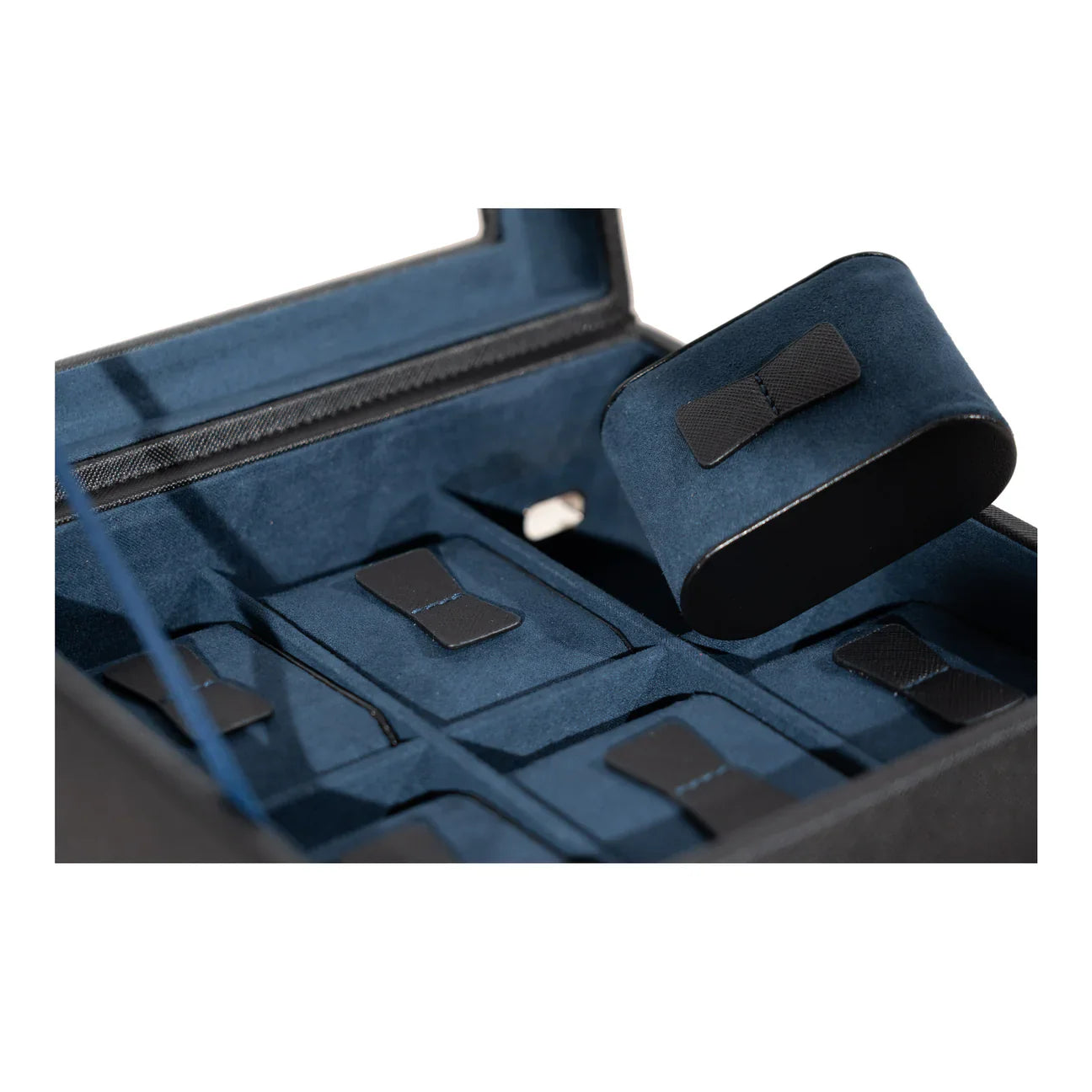 Boîte à montres bleu marine – 4, 6 ou 10 emplacements – vue 12 – Cléophée Paris
