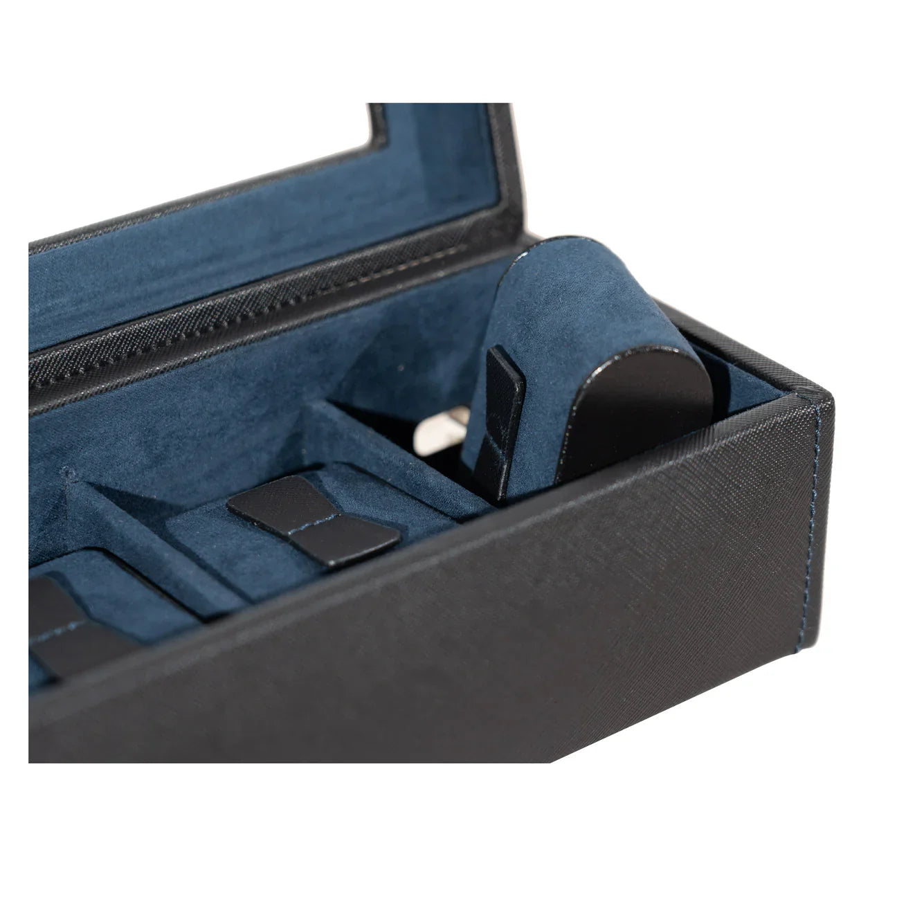 Boîte à montres bleu marine – 4, 6 ou 10 emplacements – vue 3 – Cléophée Paris