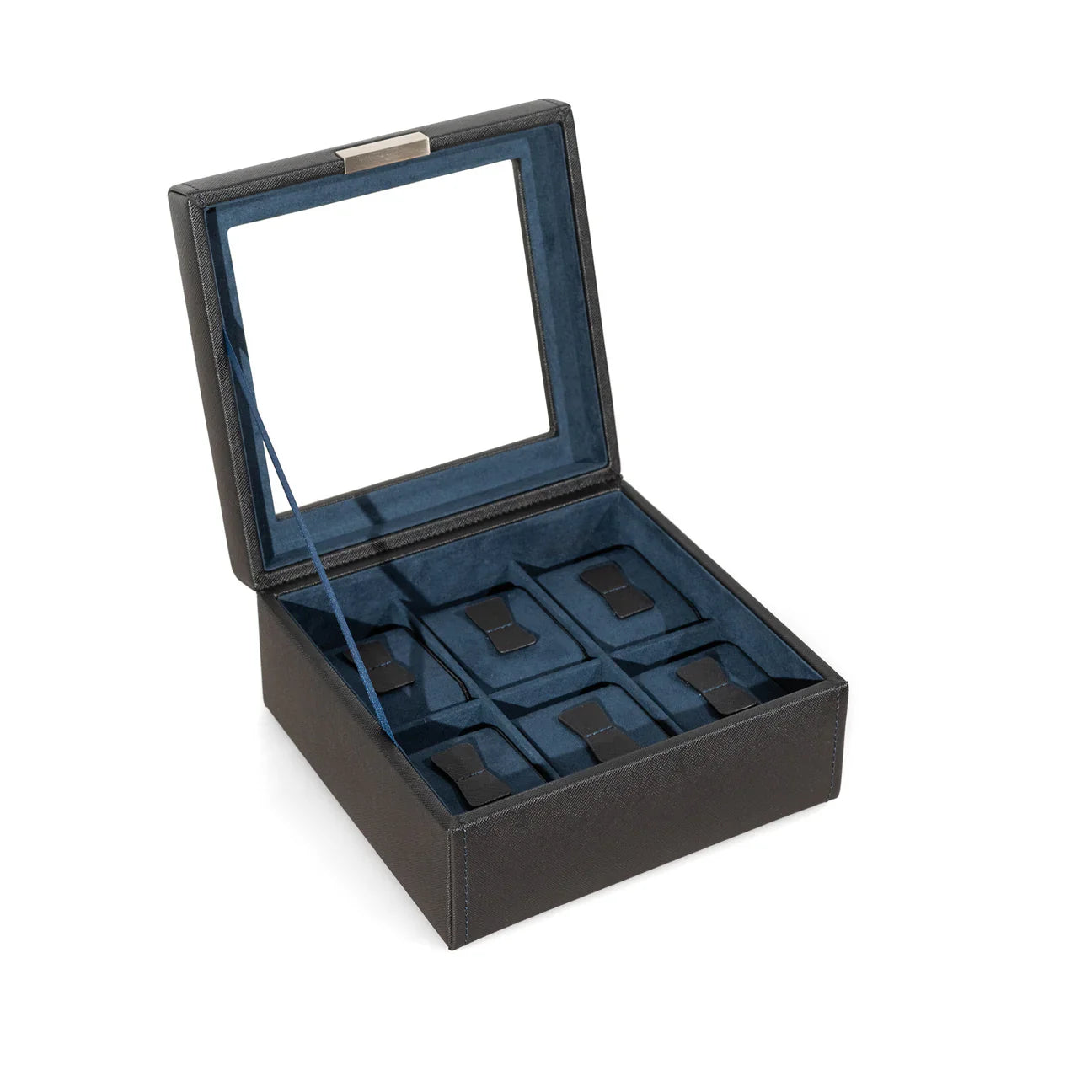 Boîte à montres bleu marine – 4, 6 ou 10 emplacements – vue 6 – Cléophée Paris