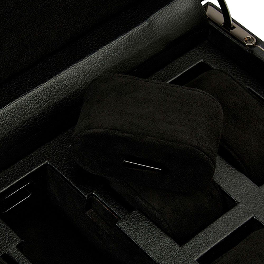 Coffret à montres noir intense – 8, 10 ou 15 emplacements | Wolf 1834 British Racing – vue 6 – Cléophée Paris