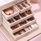 Grande boîte à bijoux avec miroir - Cléophée Paris