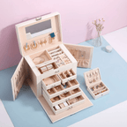 Grande boîte à bijoux avec miroir - Cléophée Paris