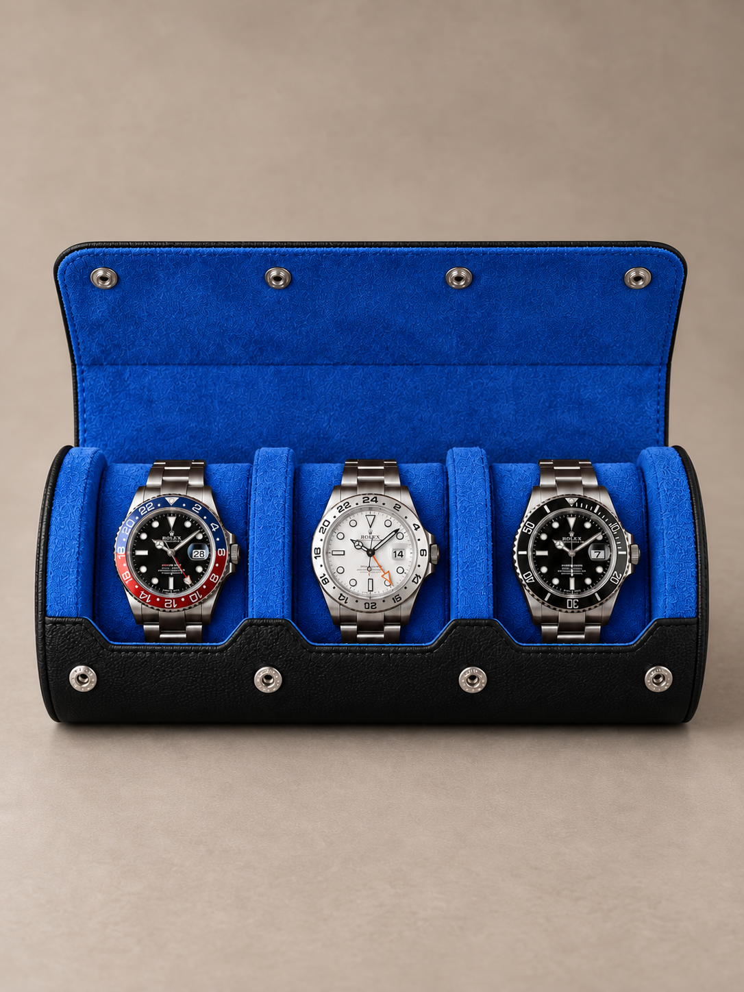 Étui de voyage 3 montres noir Holborn — vue 7