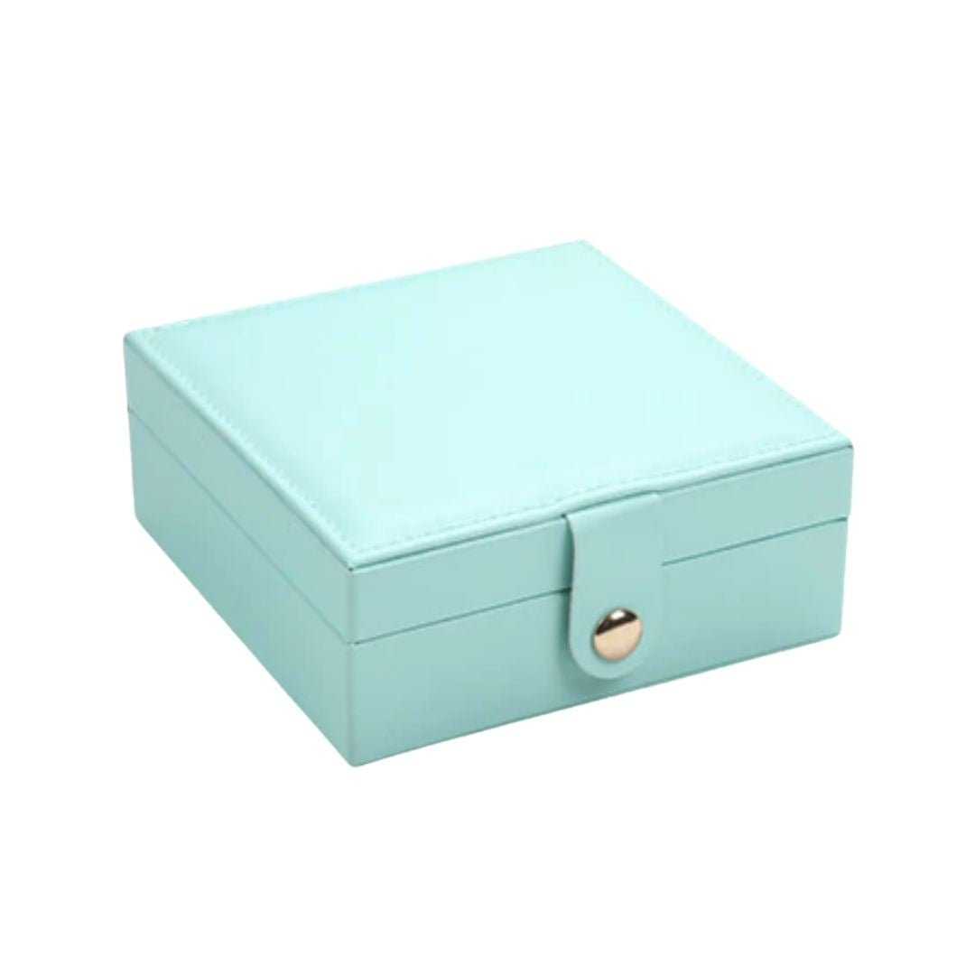 Mini boîte à bijoux de voyage – Carrée bouton - Cléophée Paris