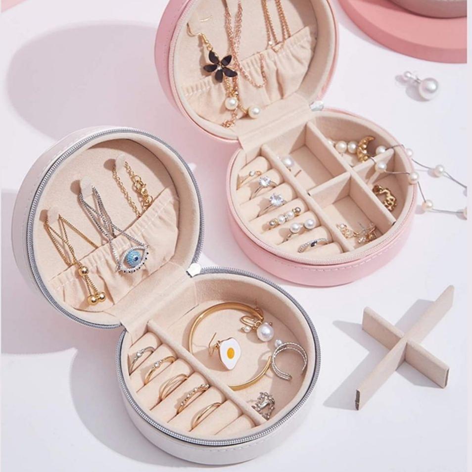Mini coffret de voyage zippé – Boîte à bijoux - Cléophée Paris