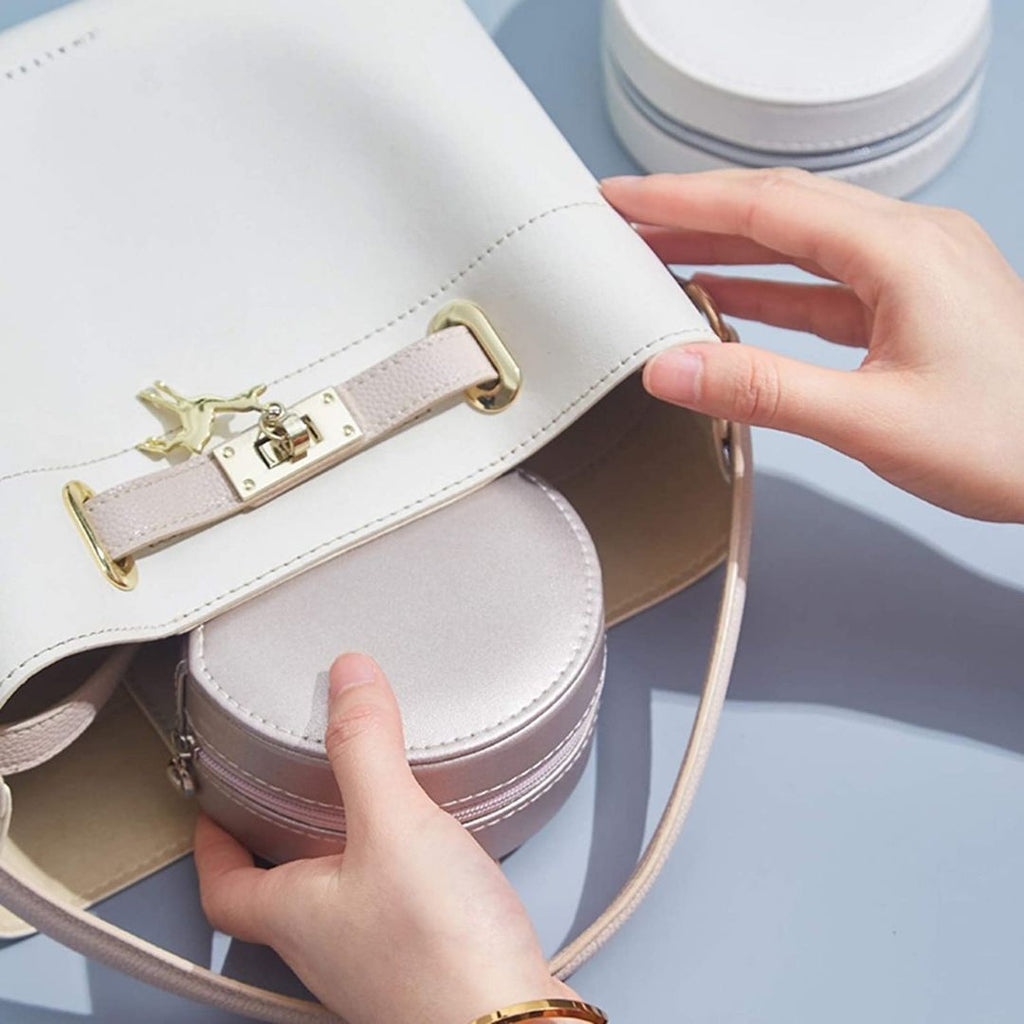 Mini coffret de voyage zippé – Boîte à bijoux - Cléophée Paris
