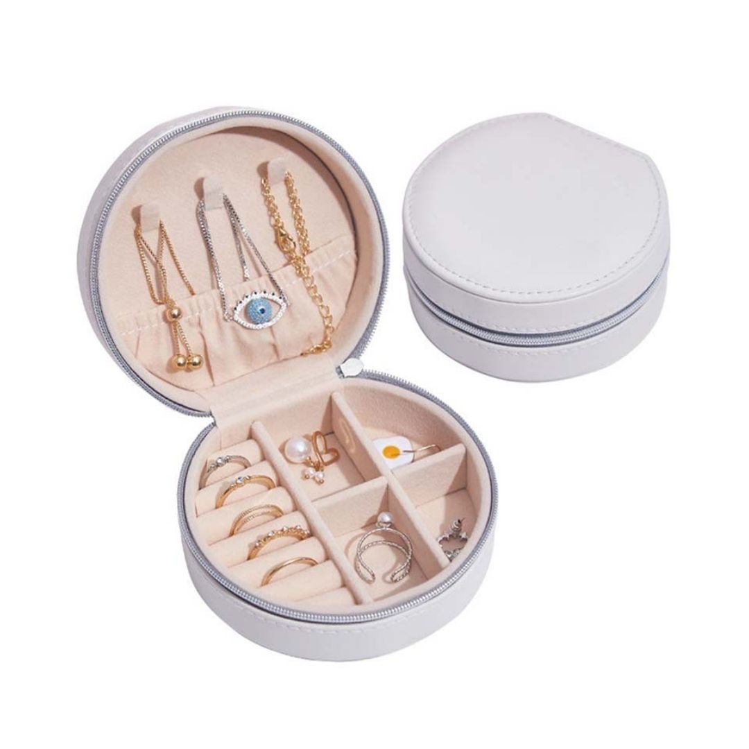 Mini coffret de voyage zippé – Boîte à bijoux - Cléophée Paris