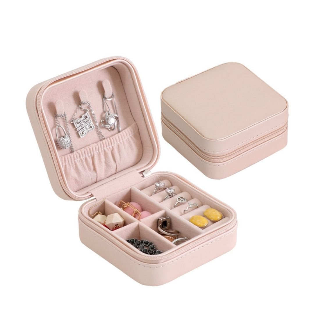Mini coffret zippé – Boîte à bijoux ronde - Cléophée Paris