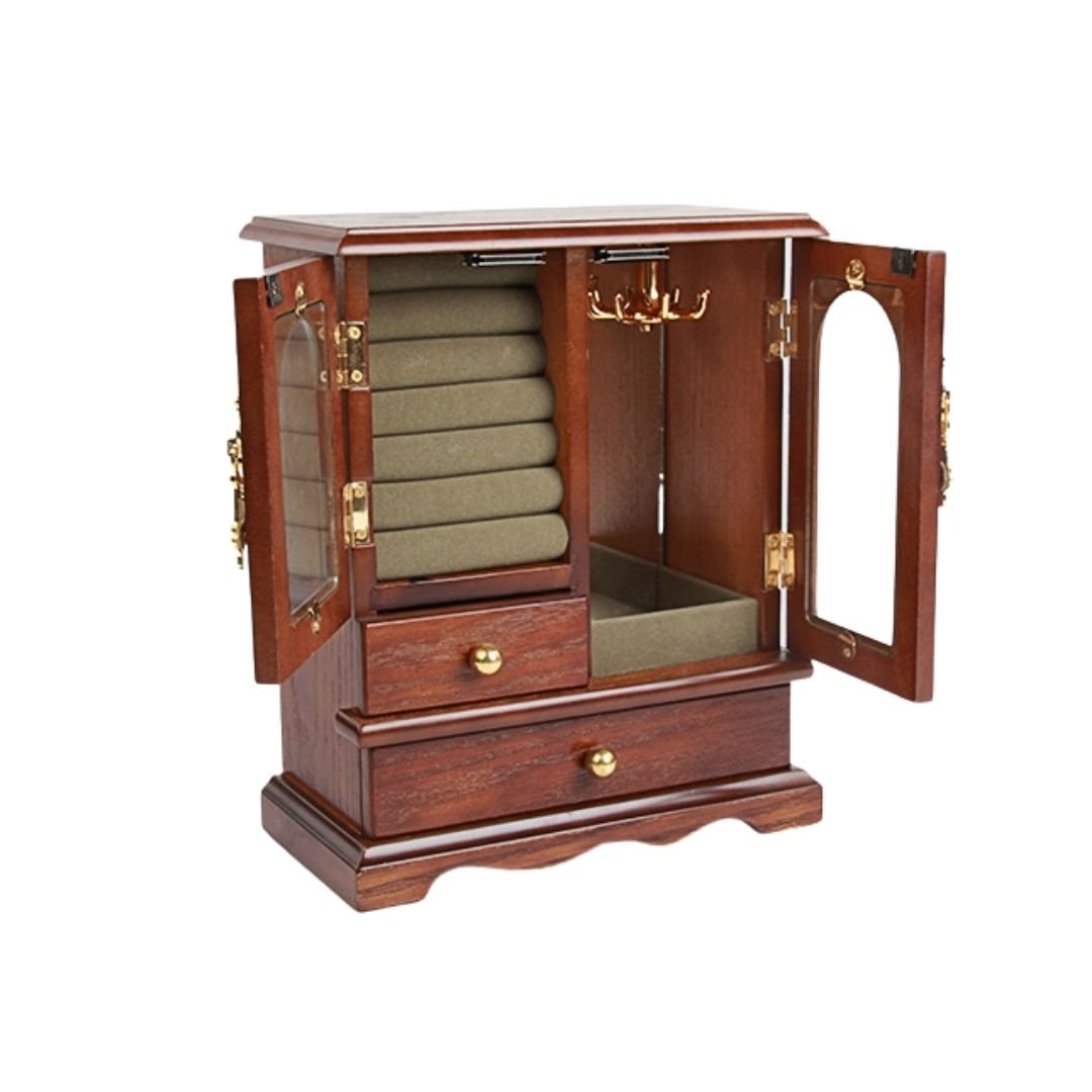 Petit cabinet à bijoux en bois - Cléophée Paris
