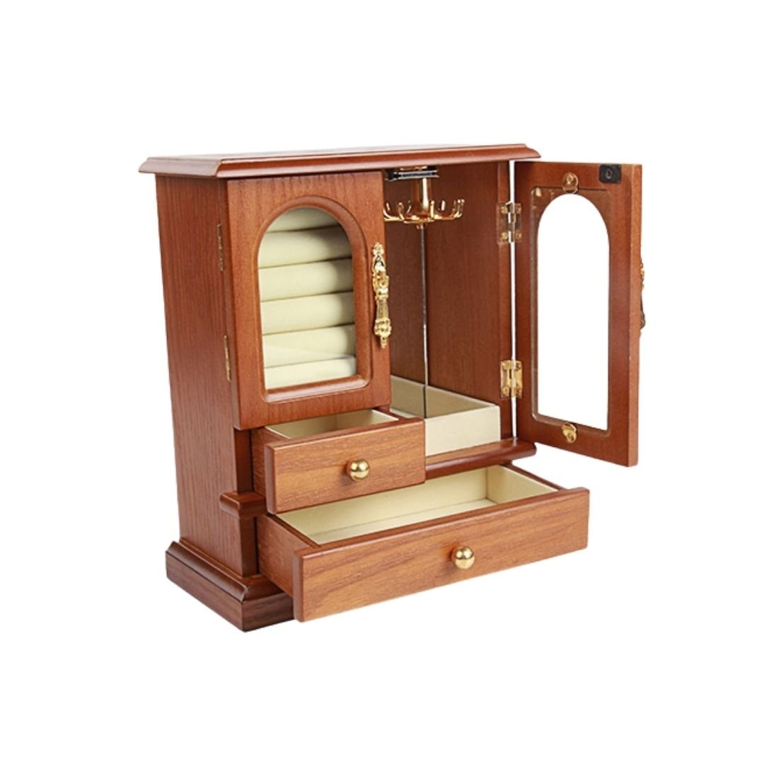 Petit cabinet à bijoux en bois - Cléophée Paris