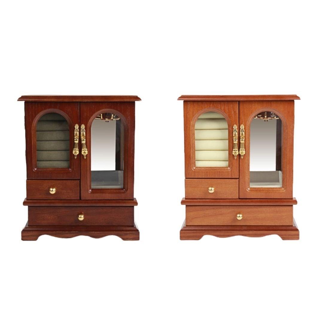 Petit cabinet à bijoux en bois - Cléophée Paris